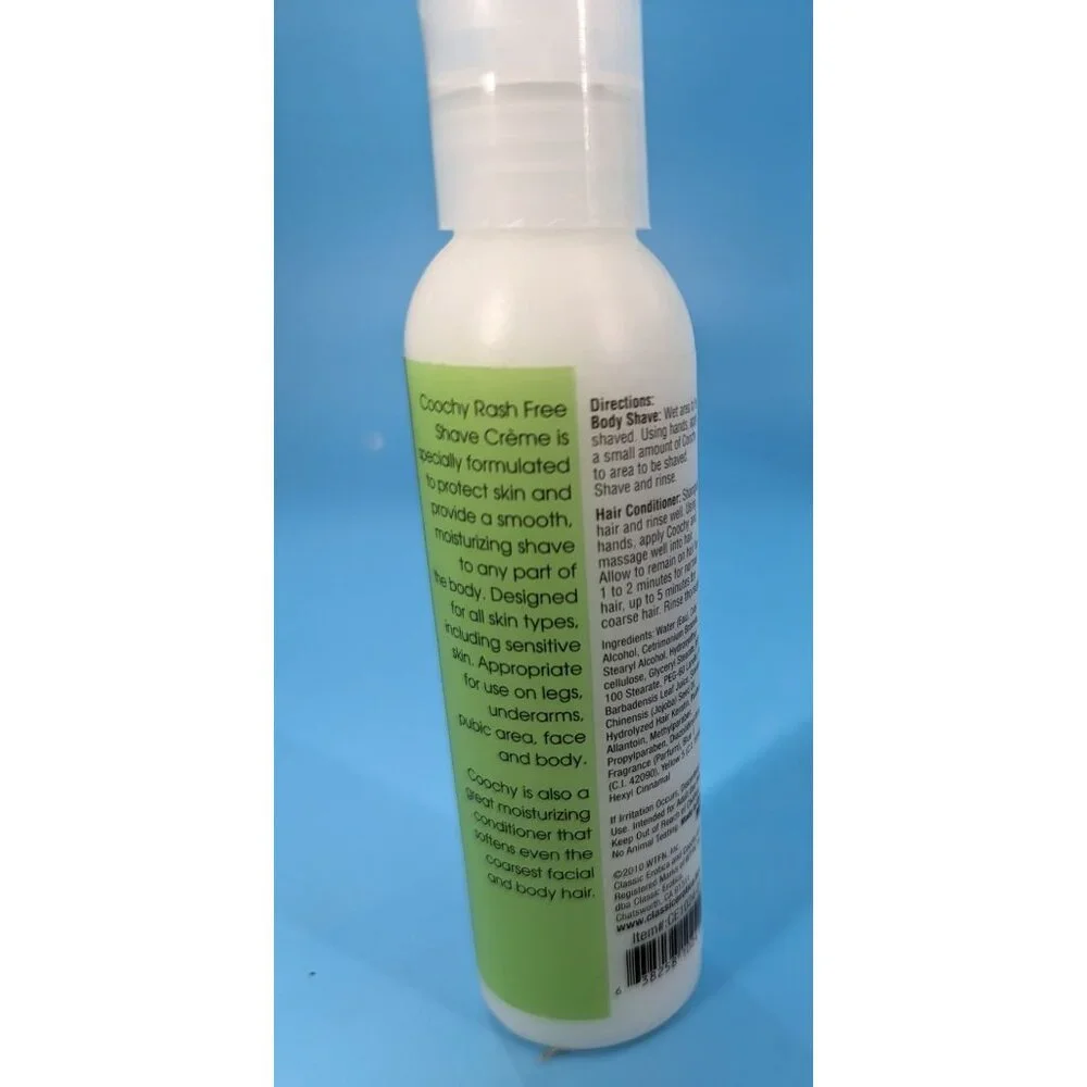 COOCHY SHAVE CLASSIC SHAVE CREME‎ GREEN TEA 4 oz